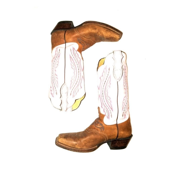 justin pink cowboy boots